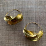 Fulani Brass Earrings, Med- Large