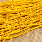 Vintage 18º Yellow Opaque Seed Beads