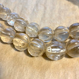Clear Crystal & Glass Melon Beads