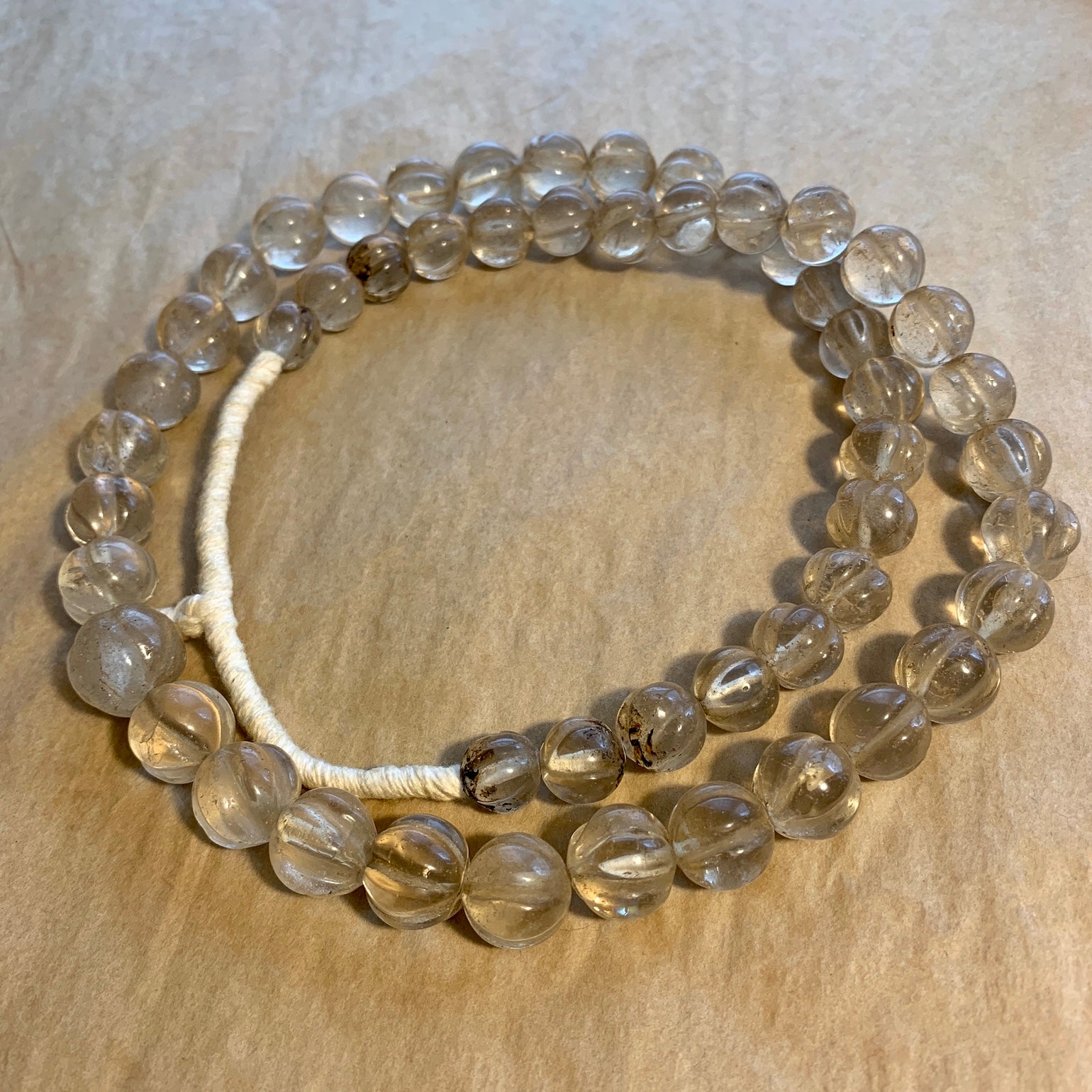 Transparent Multi Millefiori Murano Glass Bead Disc Bracelet