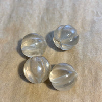Clear Crystal Melon Bead