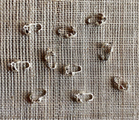 4mm Clamshell Bead Tips, Sterling Silver