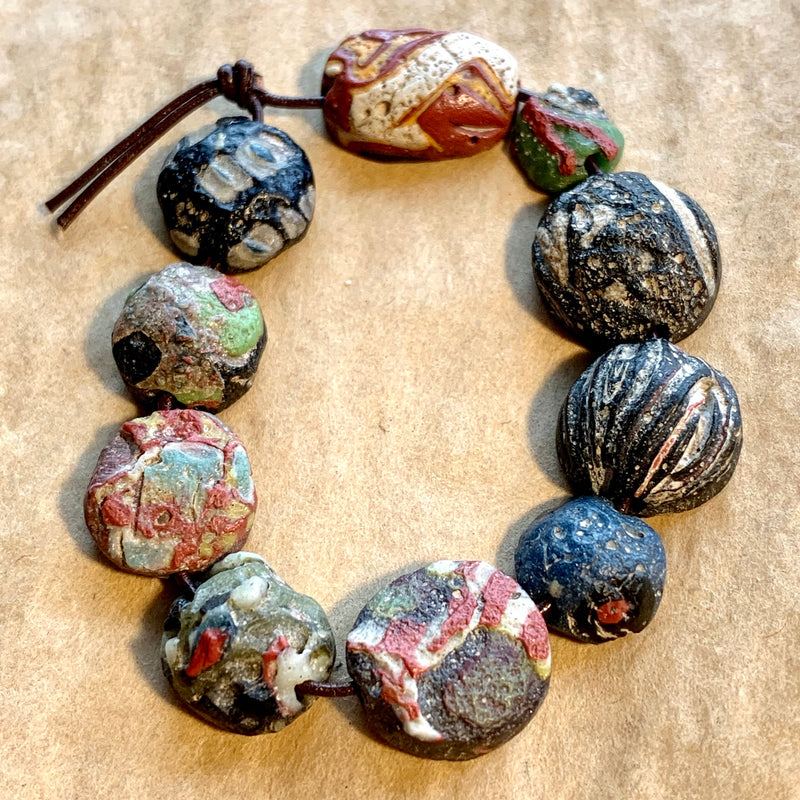 10 Pre-Islamic Glass Beads - Main Image