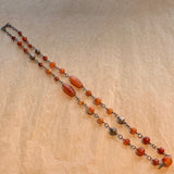 Carnelian and Silver Necklace by Ruth