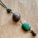 Mauritania Silver, Tibetan Turquoise Necklace