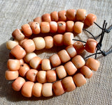 Antique Angel Skin Coral Beads