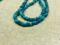 Ancient Dark Aqua Blue Tradewind Glass Beads