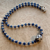 Blue Sapphire & Yemen Silver Necklace