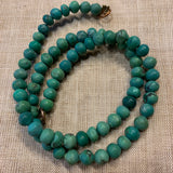 Afghan Turquoise Roundish Beads