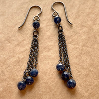 Blue Sapphire Earrings by Ruth