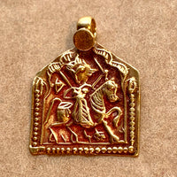 18 KT Gold Hindu Raja Pendant, India
