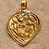 18 KT Gold Hindu Hanuman Pendant, India