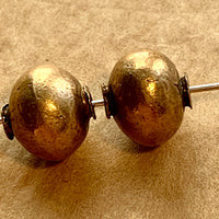 Large 18 Kt Gold Bead from India