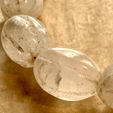 Quartz Crystal Carved Beads, Nepal