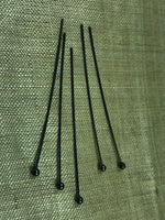 2 Inch Ball Pins, Oxidized Sterling