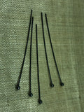 2 Inch Ball Pins, Oxidized Sterling