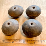 Set of 4 Antique Dogon Spindle Whorl Beads