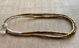 Strand of Ethiopian Brass 6mm Tube Beads