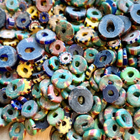 Bag of 50 Antique Eja Beads, Multi-Color