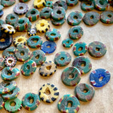 Bag of 50 Antique Eja Beads, Multi-Color