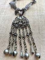 Antique Chinese Silver Necklace, Moth