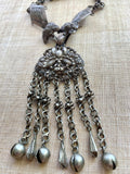 Antique Chinese Silver Necklace, Moth