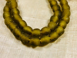 10mm Olive Recycled Glass from Ghana
