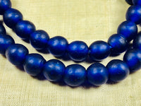 Cobalt Blue Recycled Glass Beads