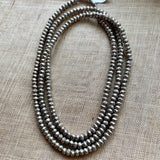 Thai Silver Medium-Large Stamped Beads