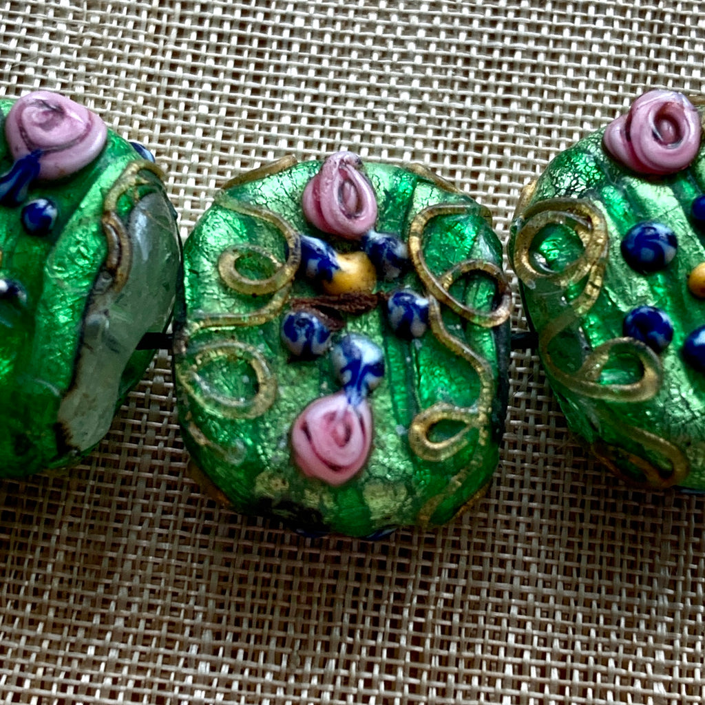 Three Venetian Tabular Wedding Cake Beads