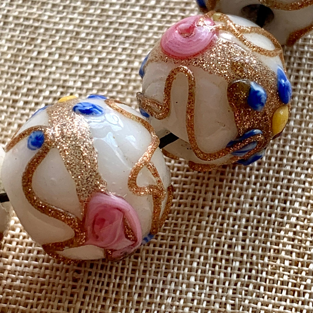 1950's Venetian Wedding Cake Beads, Set