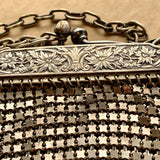 Antique Silver Mesh Purse with Fringe!