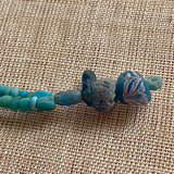 Ancient Roman Blue Glass Beads, Afghanistan