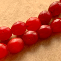 Red Cherry Tomato Glass Beads