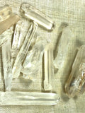 Unpolished Quartz Crystals, One Dozen