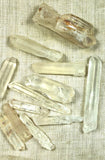 Unpolished Quartz Crystals, One Dozen