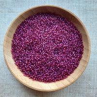 12° Vintage Transparent Rose Seed Beads, France