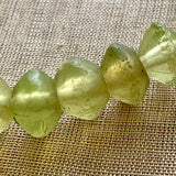 Greasy-Green Jonquil Vaseline Beads