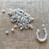 9° Vintage Venetian White Opal Seed Beads