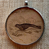 Antique Print, Seal Pendant