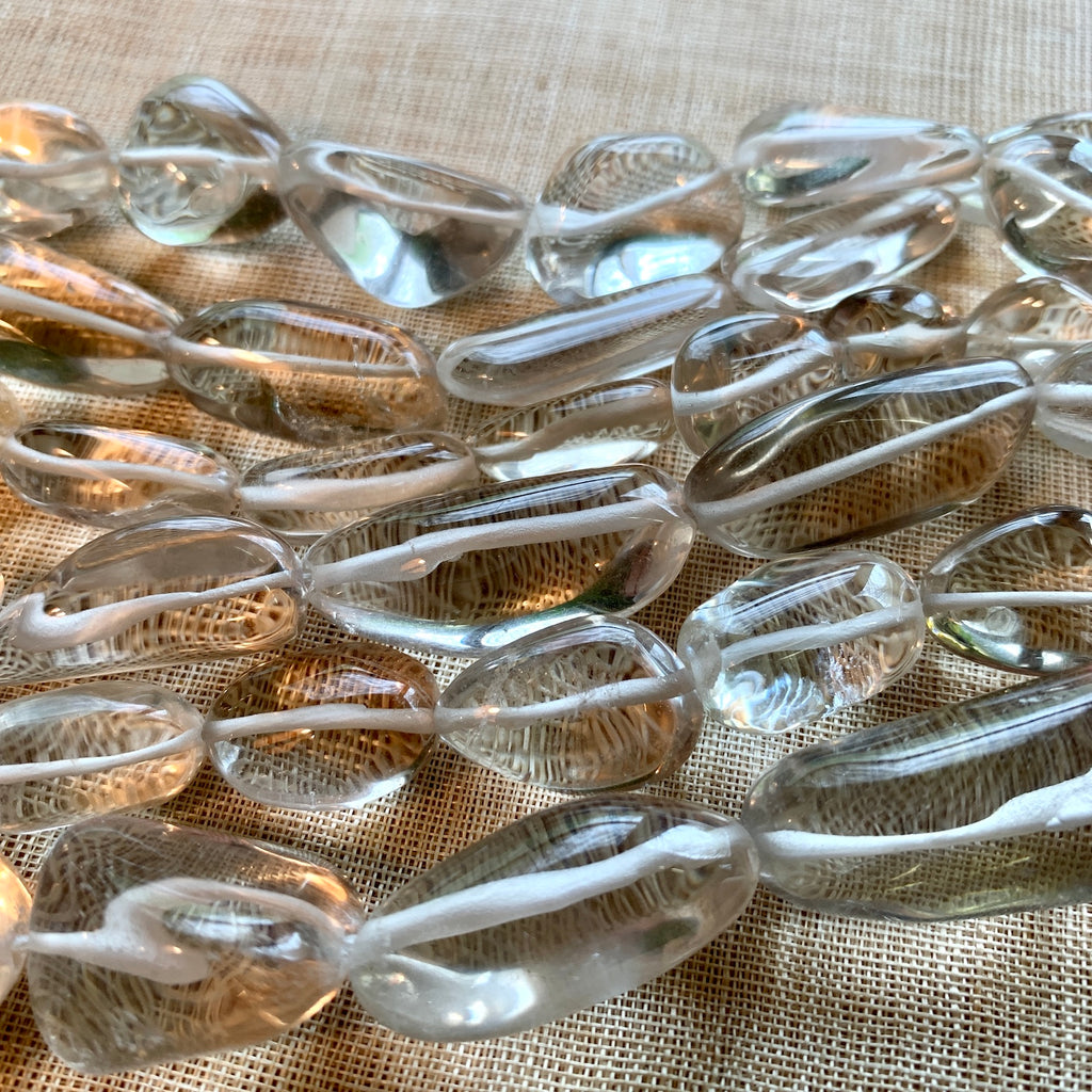Clear Quartz Crystal Beads