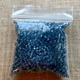 Vintage French 9º Blue-Grey Seed Beads