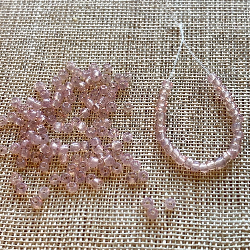 Dusty Rose Rhinestone 13° Vintage French Dusty Rose | Beadparadise.com