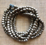 Chunky Anklet of Antique Silver Beads from Ethiopia