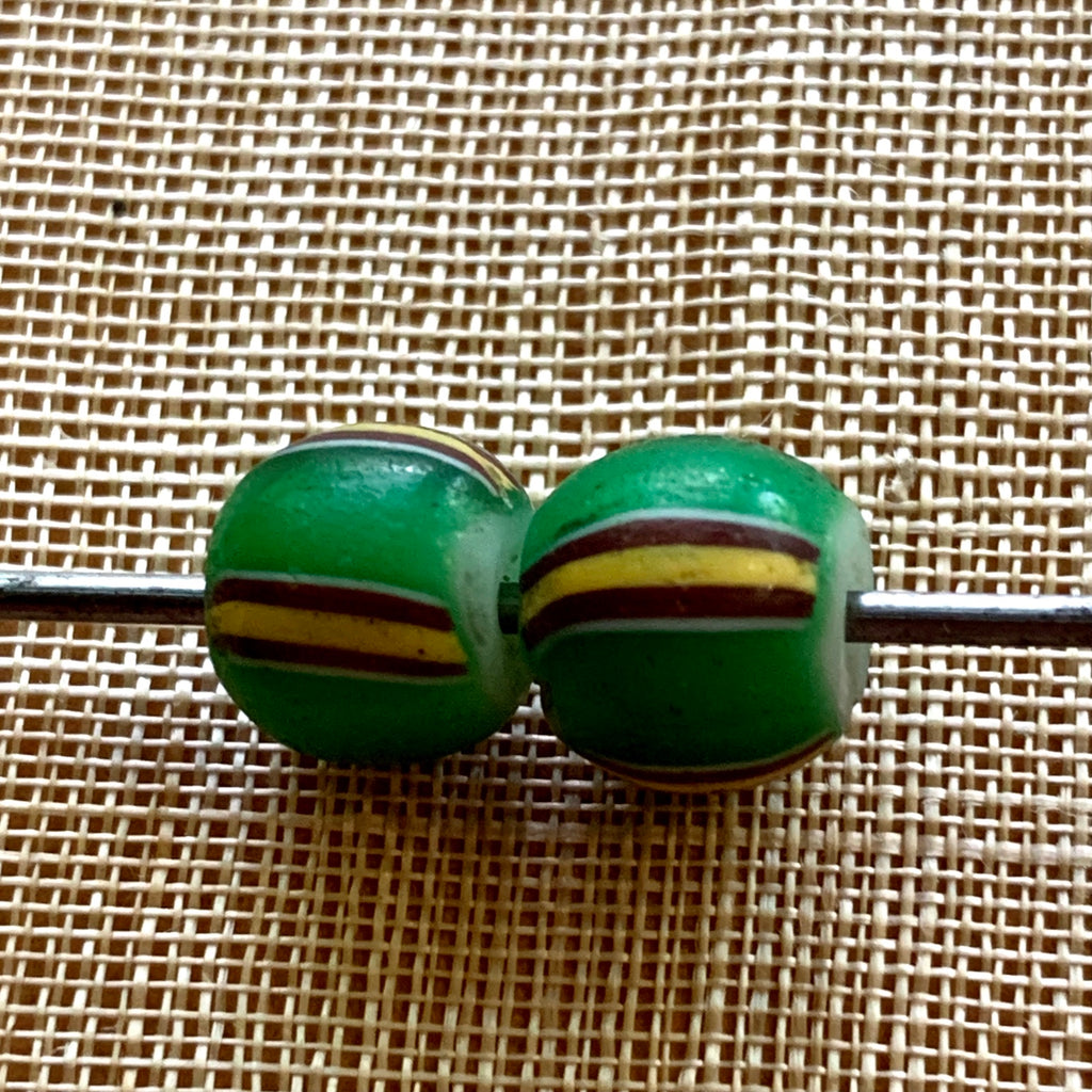 Green Round Watermelon Beads