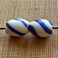 Antique Venetian Blue Swirl Bead