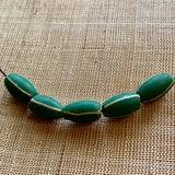 5 Rare Green Trade Beads