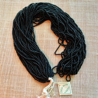 Hank of 18º Black Seed Beads