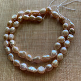 Strand of Organic Irregular Pearls