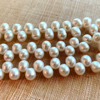White Briolette-Style Pearls
